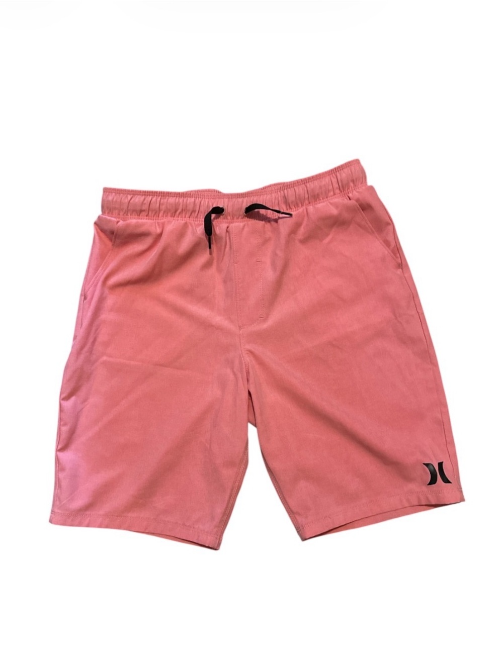 Hurley Boys Coral Pink Elastic Waist Shorts